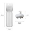 InstaBot Root Comb Applicator Bottle with Scalp Massager, 2 In 1 Oil Applicator for Hair Dye and Scalp Scrubber Shower Brush, 6oz Applicator Bottle for Styling (White)