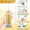 B7000 Rhinestone Jewelry Glue Clear, B-7000 Glue 3.7 fl oz Upgrade Multi-Function Adhesive Super Glue with Cap & Precision Tip for Repair, Small Hobby Models, Metal Stone Crafts, Fabric, Shoes(110ML)