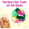 Cat Crinkle Balls 2.5 Inch (1-Pack) - Crinkle Cat Toys for Indoor Cats - Multi-Color Crinkle Cat Toy - Cat Toys Crinkle Balls to Keep Fit and Active - Canadian-Made Crinkle Balls for Cats