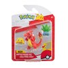 Pokémon PKW3894 Battle Figure Set - Cotton Cone, Myrapla, Glutexo, Official Figures Set
