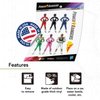 Power Rangers Sticker - 8 Stickers Vinyl Decal Laptop Water Bottle Car Scrapbook Decorations Birthday Favor Party Supplies (2-18)
