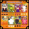 Halloween Sticker for Kids 24 Sheets Make a Face Stickers, Make Your Own Halloween Stickers DIY Mix and Match Halloween Party Games Stickers, Decorating Party Favors Supplies for School Student Awards