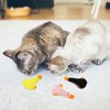 Andiker Cat Catnip Toys, 3Pcs Cat Interactive Toys for Indoor Cats, Soft Plush Cat Chew Toys with Crinkle Paper for Relieve Stress, Reduce Boredom, Teething (Duck)