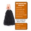 8 Inch Crochet Hair Wavy Senegalese Twist Crochet Hair Color 2 Short Bob Kids Crochet Hair for Little Girls 8 Packs Crochet Senegalese Twist Hair Pre Looped Crochet Braids with Culy Ends (8 Inch,2)