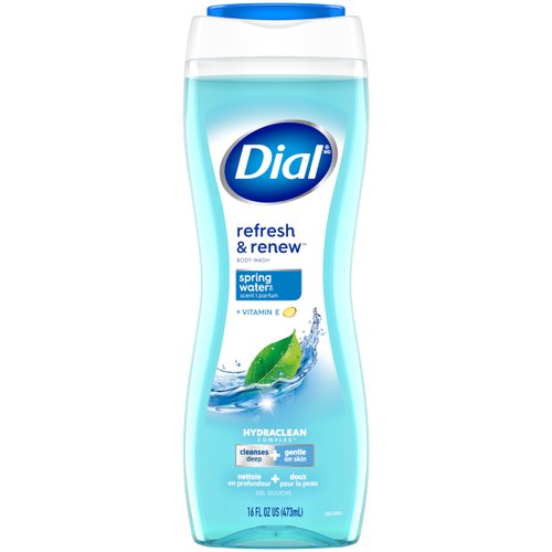 Dial Body Wash, Refresh & Renew Spring Water, 16 fl oz