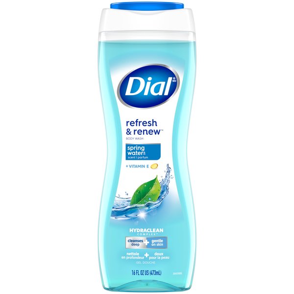 Dial Body Wash, Refresh & Renew Spring Water, 16 fl oz