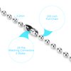19 Feet Ceiling Fan Pull Chain Extender, Diameter 3.2 mm Stainless Steel Ball Chain, Lengthen Light Pull Chain Extension, Resist the Huge Pull and Rustproof Bead Chain (24 PCS Connector 2 Styles)