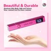 SAVILAND Handheld U V Nail Light for Nails: 12W Nail Lamp Fast Curing 2024 LCD Display Screen LED Light for Gel Nail Portable Mini U V Light Nail Dryer For Gel Polish Flash Cure Lamp Home DIY Self Use