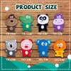 No Stuffing Dog Toys, 8 Pack Dog Squeaky Toys, Durable Plush Dog Toys, Cute Animal Plush Toys, Pet Entertaining Toys Interactive Teething Chew Toys Dog Toys Bulk for Puppy Small Medium Breeds