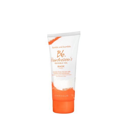 Bumble and bumble Hairdresser's Invisible Oil Hydrating Hair Mask | Hydrating, Anti Frizz, Color Safe | Curly, Wavy, Straight | With Argan Oil, Coconut Oil + Grapeseed Oil, 6.7 Fl Oz