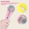 Pilarmuture Microphone for Kids, Kids Microphone for Singing Portable Dynamic Microphone with 3.5mm Jack Connector Handheld Karaoke Wired Microphone for Girls Boy Toy Gifts(Pink)