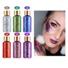 GL-Turelifes Mermaid Chunky Glitter Gel Chameleon Glitter Body Gel Festival Glitter Cosmetic for Face Body Hair Nails Makeup Scale Polarized Sequins Glitter Eyeshadow 30ml (#16 Silver Purple)