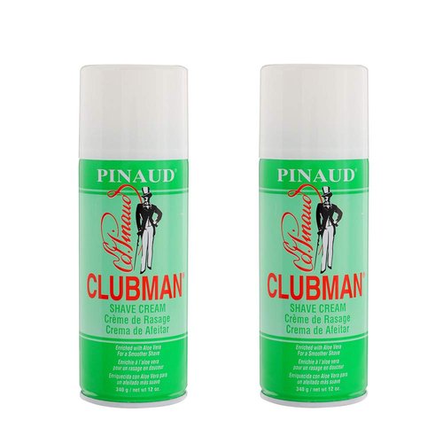 Clubman Pinaud Shave Cream, 12 oz x 2 pack