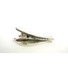2 small leaf shape silver native looking metal alligator hair clip for fine