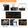 Universal Stroller Wagon Accessories for 4 Seater Wagon or 2 Seater, Adjustable Stroller Wagon Organizer with 10 Pockets, Wide Compatibility Wagon Sorting Cargo Net Bag(Product Not Including Cart)