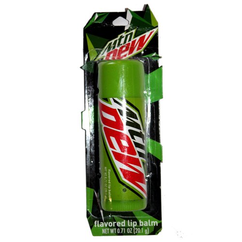 Taste Beauty (1) Stick Mountain Dew Soda Flavored Giant Lip Balm Tube - Gluten Free - 4.75 L x 1.5 diam. Net Wt. 0.71 oz