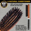 Conair All Purpose Boar Bristle hairbrush - Hair brush - Hairbrush for Men and Women - Brown