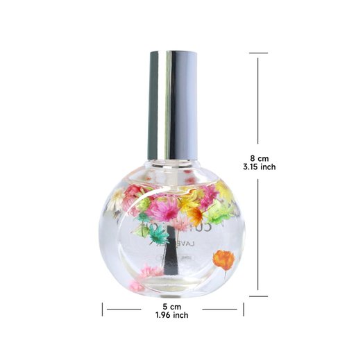 NOVAL Cuticle Oil with Flowers for Nails, Brush Cuticle Oil for Nail Growth, Moisturizing, Strengthening Oil for Cuticles, with Natural Flower, 1 fl.oz (Jasmine)