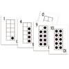 LEARNING ADVANTAGE Ten Frame Playing Cards - Set of 44 - Learn and Recognize Numbers 1-10 - Practice Subitizing - Early Math Resource