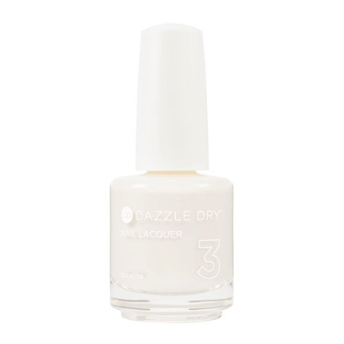Dazzle Dry Nail Lacquer (Step 3) - At First Blush - A pale, subtle off-white. Full coverage cream. (0.5 fl oz)