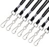 COTODO ID Black Lanyards Safety Badge Lanyard 36" with Swivel Hook 100 Pack