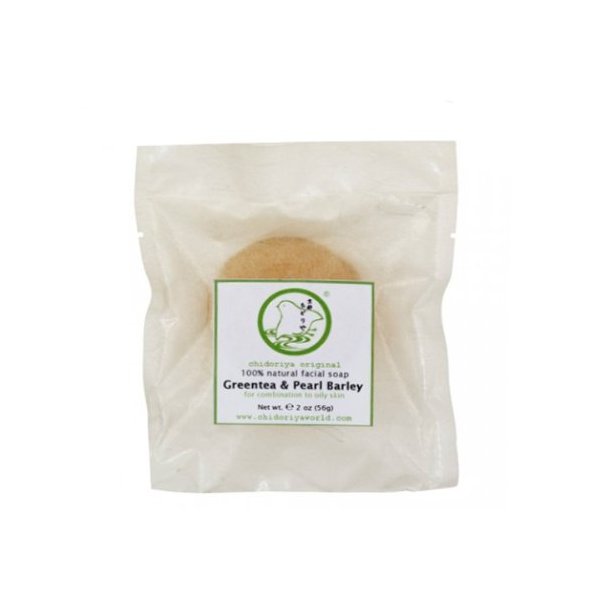 Green Tea and Pearl Barley Soap 2oz soap bar by Chidoriya