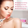 Sea-Maid Plumping Lip Oil, Hydrating Gloss Tinted Lip Balm Transparent Lip Care, Big Brush Head Glitter Shine, Long Lasting Nourishing Non-sticky Fresh Texture