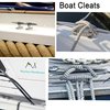 MX Boat Dock Cleats Boat Cleat 4 inch Stainless Steel Marine Cleats for Boats,Kayak, Marine, Deck, Nautical Decor 2PCS