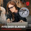 NoCry Safety Glasses Over Eyeglasses with Anti Scratch Lenses - 100% UV Protective Eyewear Over Glasses - ANSI Z87 & OSHA Certified Lab Safety Goggles Over Glasses or Over Glasses Safety Glasses