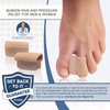 Dr. Frederick's Original 2 Piece Fabric Toe Separators - Bunion Relief Toe Spacer Set - 1 Pair Fabrigrip Toe Protectors - For Men & Women