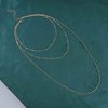 Iaceble Bohemia Layering Chain Necklace Gold Long Chain Choker Necklace Long Multiple Chain Necklace Multilayer Gold Necklace Jewelry for Women and Girls