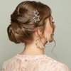 Mabor 2Pcs Star Clips Silver Hollow Star Hair Clips Y2k Rhinestone Hair Pins Glitter Elegant Rhinestone Hair Barrettes for Women Lady Girls Hair Styling Accessories
