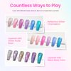 Beetles Glitter Gel Nail Polish 6 Colors Sparkle Pink Purple Blue Gel Polish Kit Chameleon Crushed Diamond Multifunction Soak off Uv Nail Gel DIY Manicure