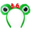CIEHER Frog Headband Green Spa Headband Frog Eye Headband Mouse Ears Headband Spa Headbands, Makeup Headband Skincare Headbands for Women Girls Face Wash