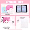 Card Binder Donuts Card Holder Album Cards Trading Cards Holder Zipper Binder for Cards Collection (Pink Donut, 400 Pocket)