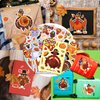 32 Sheets Make A Turkey Stickers, Thanksgiving Stickers for Kids, Make Your Own Thanksgiving Turkey Stickers, Thanksgiving Turkey Games Crafts Stickers, Thanksgiving Party Favors Supplies