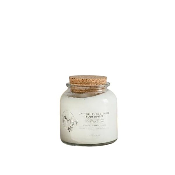 Pepelyn Opulism Anti-Aging Body Butter, French Lavender and Lemon Rose Scent, 8 oz