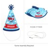 Big Dot of Happiness Taking Flight - Airplane - Cone Happy Birthday Party Hats for Kids and Adults - Set of 8 (Standard Size)