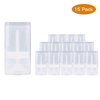 Healthcom 15PCS 15ml Clear Empty Plastic Deodorant Containers 0.5 Oz New Empty Oval Lip Balm Tubes Containers for Lipstick Crayon Chapstick DIY Make Your Own Deodorant Cream Lotion Bar