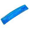 Stained Glass Barrette - Small 2.5" 65mm - Turquoise Blue Aqua Aquamarine Teal Transparent Solid Color Slide Clip Hair Accessories