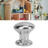 SPYMINNPOO 8Pcs 1:12 Scale Miniature Round Head Knobs, Metal Dollhouse Door Handle Knobs Furniture Knobs Accessories (Silver)