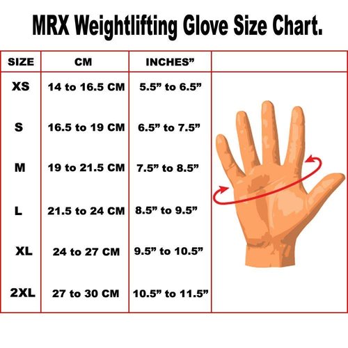MRX Weight Lifting Gloves Gym Fitness Exercise Bodybuilding Workout Powerlifting (Medium)