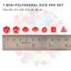 Wiz Dice Halfling's Haversack: Second Breakfast 10mm Miniature Polyhedral Dice (140-pack) 20 Sets of 7 Mini D&D Dice