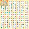 Partywind 408 Styles Luminous Dinosaur Party Decorations, 68 Sheets Temporary Tattoos for Kids Dinosaur Party Supplies Favors, Glow Dinosaur Goodie Bag Stuffers for Children Games