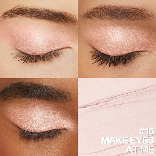 FOCALLURE No Crease Eyeshadow Stick, Creamy Eye Shadow Stick, Matte & Shimmer Eyeshadow Pencil, Smudge-proof, Built-in Smudger, MAKE EYES AT ME