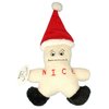 Glory To Dog Naughty or Nice Snowman Plush Christmas Dog Toy with Squeaker and Bell