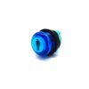 Arcity 6 Pcs/Lot 28mm Arcade LED Push Buttons Illuminated Player 1P 2P Coin Start Select Lit Blue with Microswitch for Arcade Machine Games Console Parts 5V