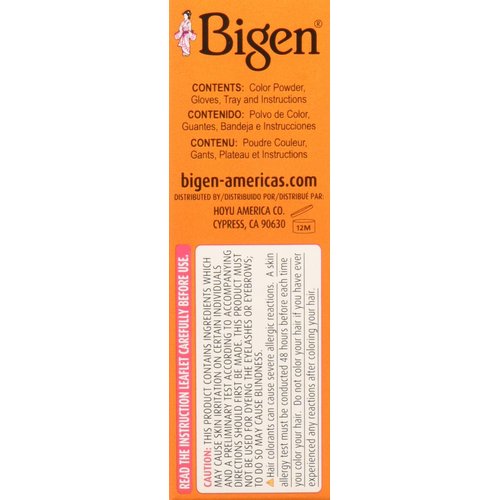 Bigen Permanent Powder Hair Color 58 Black Brown 1 ea (Pack of 4)