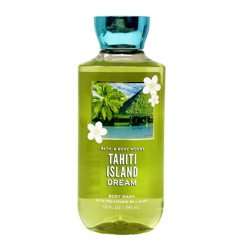 Bath & Body Work Tahiti Island Dream 3 Piece Body Wash Bundle with a Sea Breeze Bar Soap - Full Size