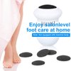 20 Pieces Regular Coarse Replacement Pads for Portable Electric Foot Grinder Foot File Refills Vacuum Adsorption Electric Callus Remover Hard Skin Grind Head for Cracked Heels Dead Skin (Black)